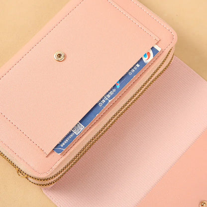2024 New Women's Wallet Korean Multifunctional Shoulder Bag Mid-length Clutch Coin Purse