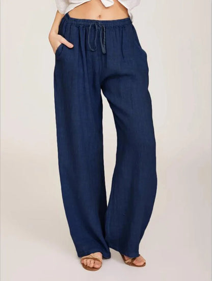 Loose Cotton Hemp Casual Pants