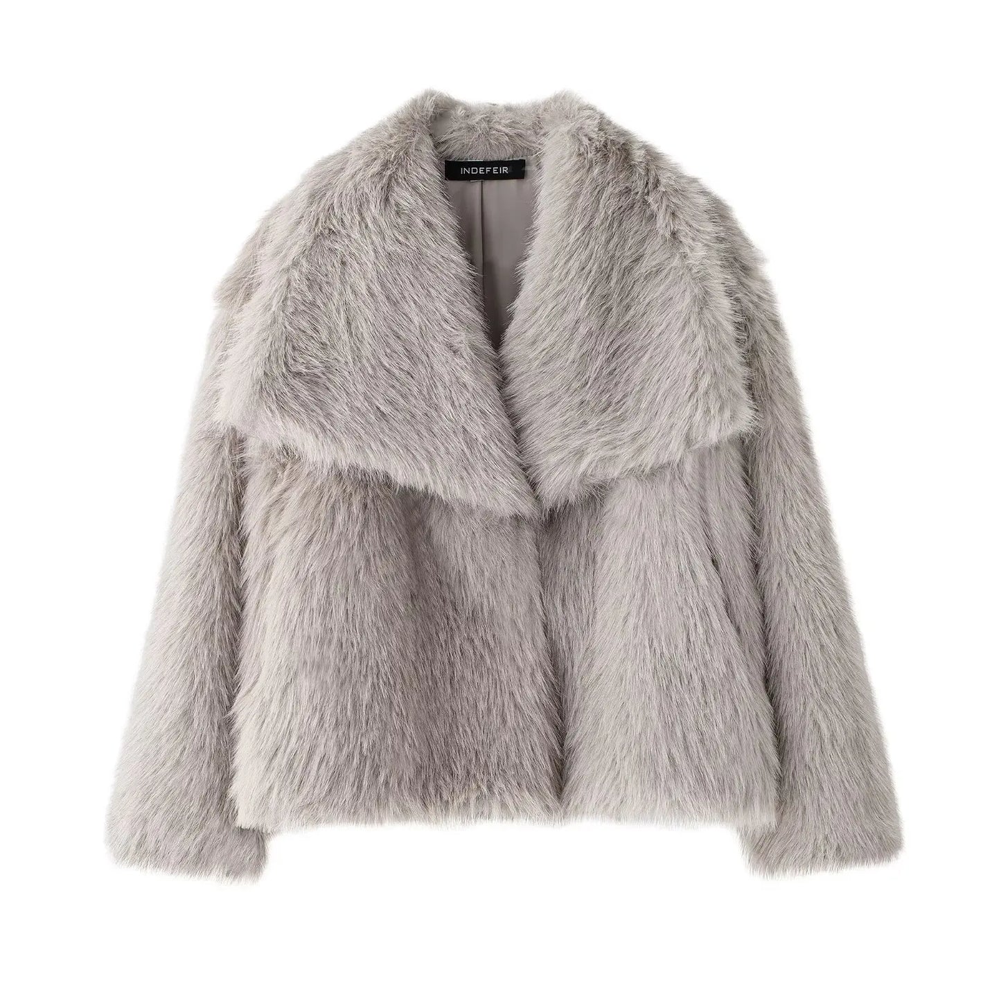 Cropped Faux Fur Jacket