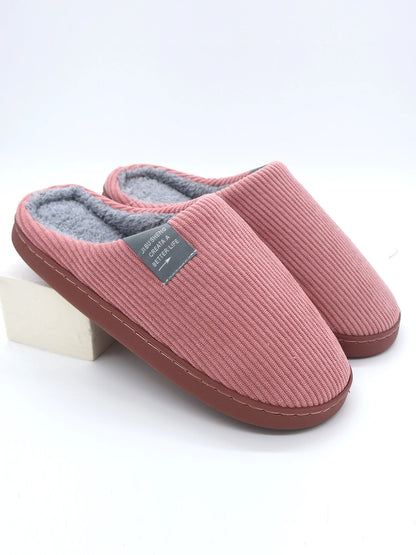 Women's Thick-Soled Soft-Soled Household Slippers Household Plush Slippers Non-Slip Warm Slippers Indoor Winter