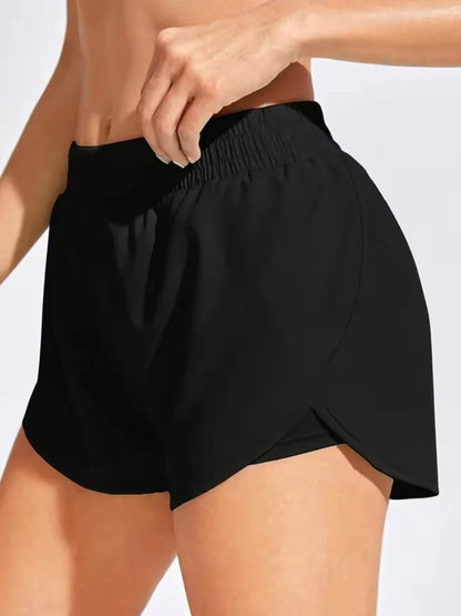 High Waist Elastic Yoga Shorts