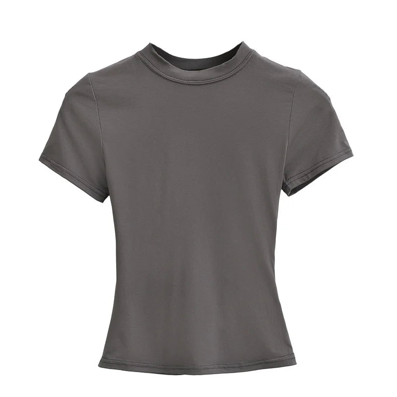 Slim-Fit Casual Y2K T-Shirt