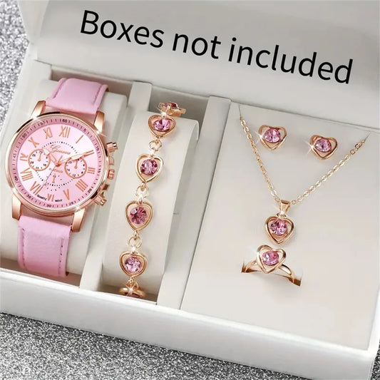 6PCS Women’s Quartz Analog Watches Set