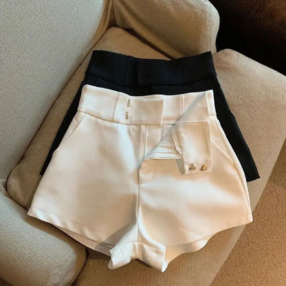 High Waist A-Line Casual Shorts