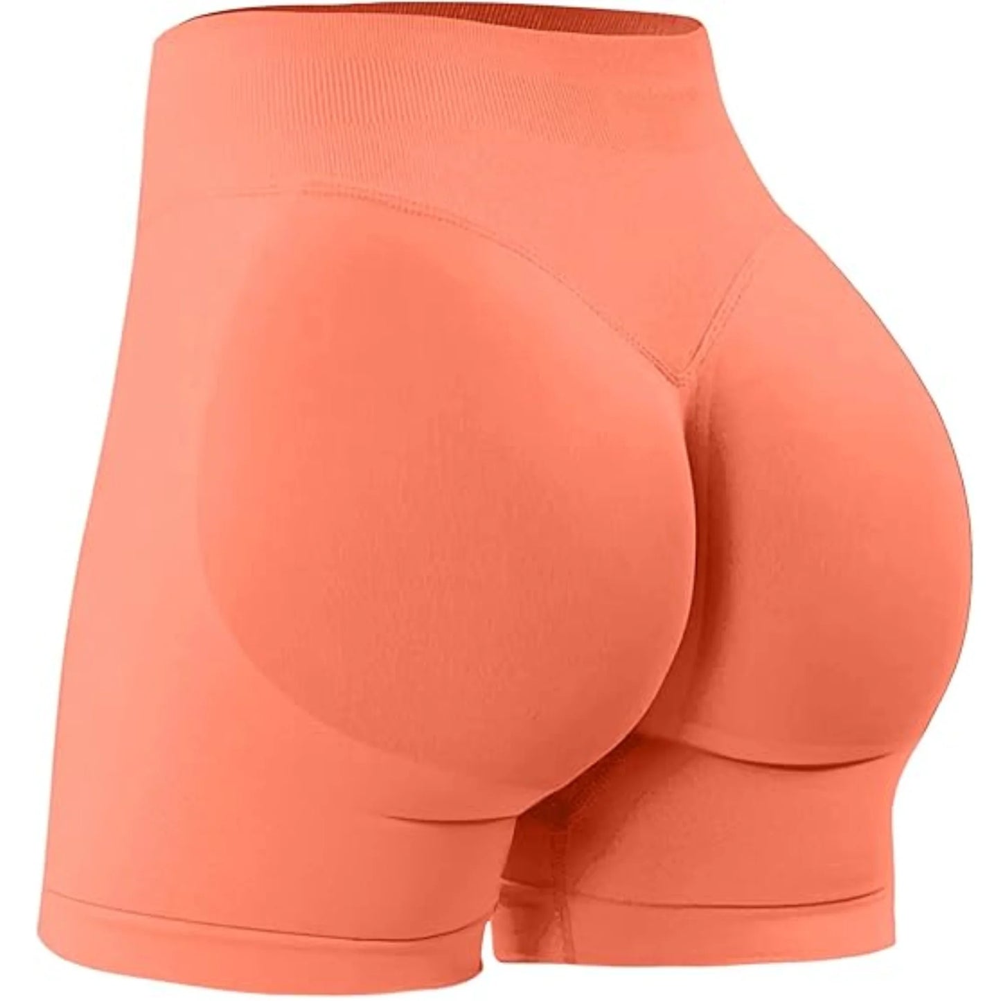High Waist Solid Yoga Shorts