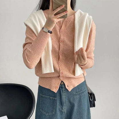 2025 New Fashion Women's Fleece Knit Loose Short Cashmere Sweater Round Neck Warm Korean Sle Casual Female Sweater Top Cloting