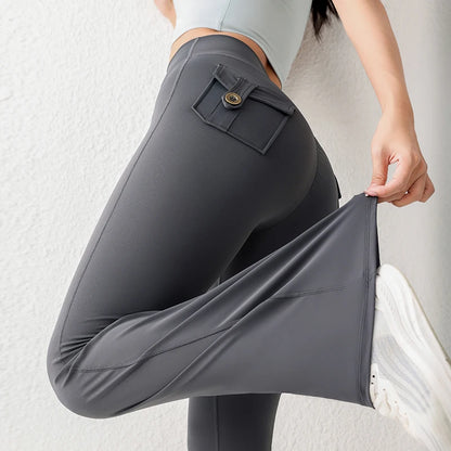 High Waist Flared Yoga Leggings