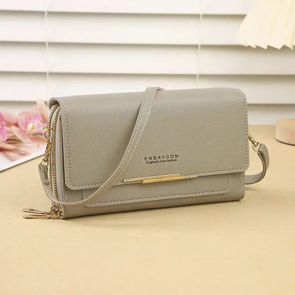 2024 New Women's Wallet Korean Multifunctional Shoulder Bag Mid-length Clutch Coin Purse