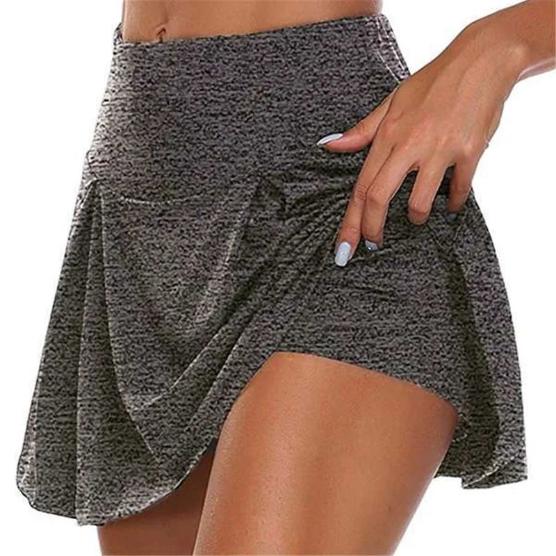 High Waist Quick-Dry Tennis Skirt Shorts
