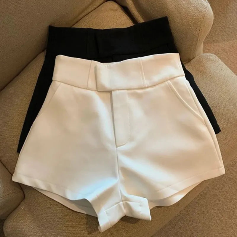 High Waist A-Line Casual Shorts