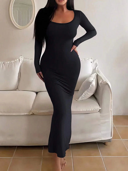 Long Sleeve Bodycon Midi Dress