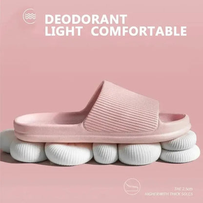 Non-slip EVA Soft Sole Massage Shower Shoes for Women Men Couples Waterproof  Home Leisure Fashion Bathroom Slippers