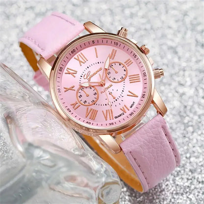 6PCS Women’s Quartz Analog Watches Set