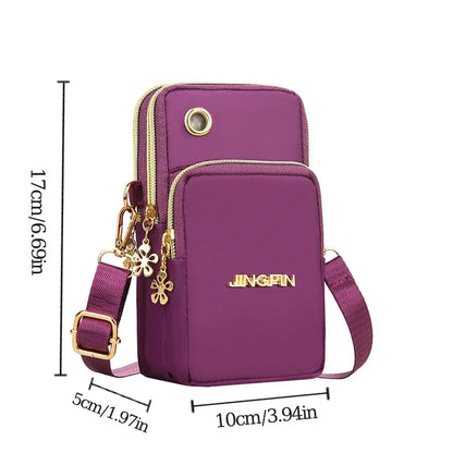 2025 New Women's Slant Mini Bag, Mobile Phone Bag, Fashion Mom Money Bag