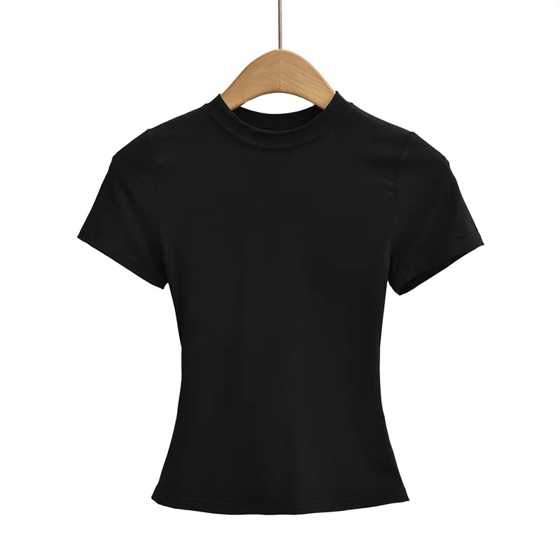 Slim-Fit Casual Y2K T-Shirt