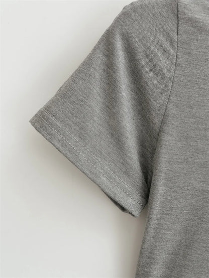 Slim-Fit Casual Y2K T-Shirt