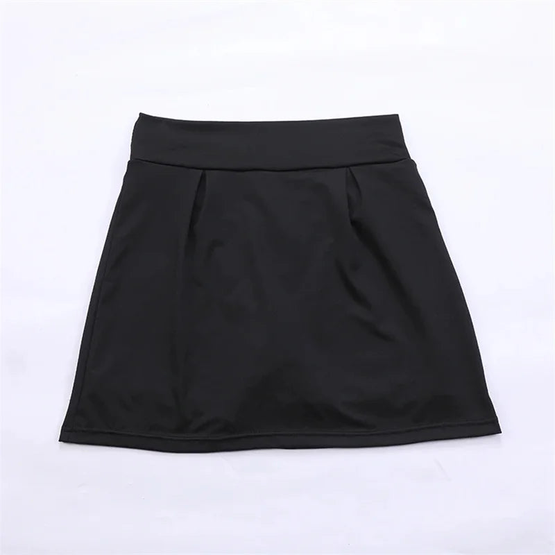 High Waist Quick-Dry Tennis Skirt Shorts