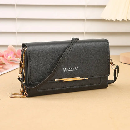 2024 New Women's Wallet Korean Multifunctional Shoulder Bag Mid-length Clutch Coin Purse